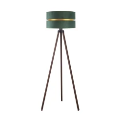 Duolla - Podna lampa DUO 1xE27/60W/230V, prečnik 44 cm, zelena/braon