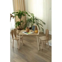 HANAH HOME Dečiji sto i stolica Bunny One Chair Set Brown