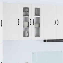 vidaXL Stenska kuhinjska omarica Bela 60 x 31 x 80 cm Konstruiran les
