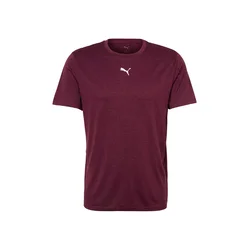 PUMA Funkcionalna majica Tad Essentials vinsko rdeča/bela