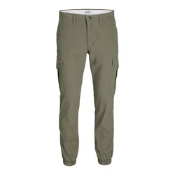 JACK & JONES Muške pantalone 12186889, Maslinaste