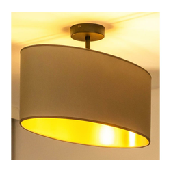 Duolla - Prislonjeni luster OVAL VEGAN 1xE27/15W/230V bež
