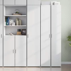 Visoka komoda bijela 40 x 42,5 x 185 cm od konstruiranog drva