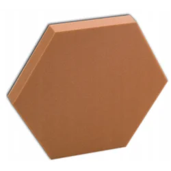 Akustični panel Hexagon 50 x 50 cm, debelina 5 cm, rjava barva