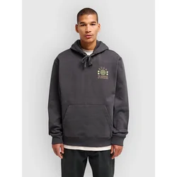 RVCA Iris moški pulover s kapuco washed black