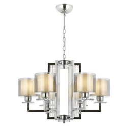 Opviq Luster Av-4285-6K, 90 cm, Crno-srebrne boje