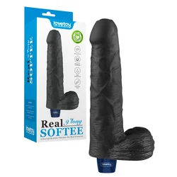 9” REAL SOFTEE Rechargeable Vibrating Dildo