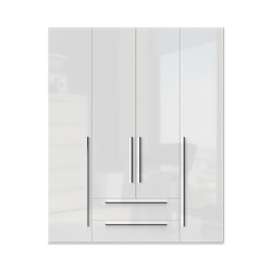 JELA PLAKAR P42/PN - kolekcija Piano - Kristalno bela/Kristalno Bela HG Lak - 182x224x56 cm