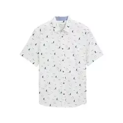 TOM TAILOR Srajca  modra / bela