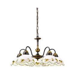 Kolarz 731.85.110 - Luster na lancu NONNA 5xE27/75W/230V boja vina