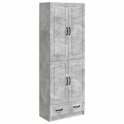 Set ormara 2 pcs Betonska siva Konstruirano drvo