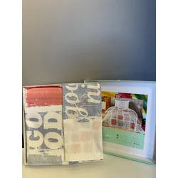 Tac Set posteljine sa prekrivačem Cheery, 100x200cm, Plavo-crveni