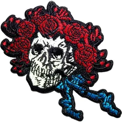 Grateful Dead Bertha Skull Small Iron-On Patch