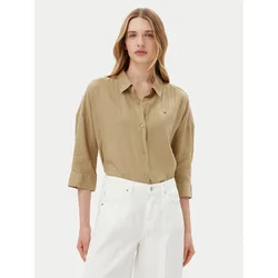 Tommy Hilfiger Srajca WW0WW46169 Bež Loose Fit