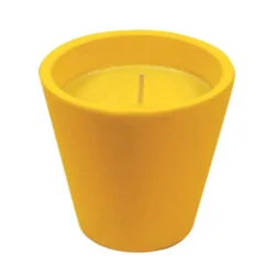 Sveča ROURA 340225.085.1, Citronela v keramiki 80 X 82 mm, rumena