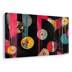 Slika street art vinilne plošče - 40x30