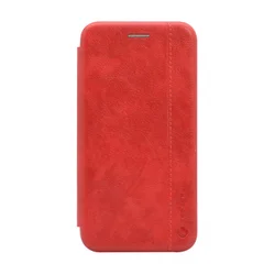 Maska na preklop Teracell Leather za Xiaomi Poco F2 Pro/Redmi K30 Pro crvena