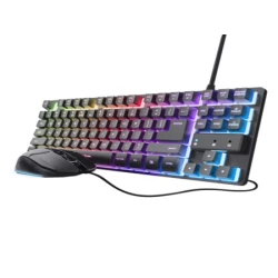 Trust GXT 798 2-in-1 Gaming set/TKL/US/crna Tastatura+miš ( 25586 )