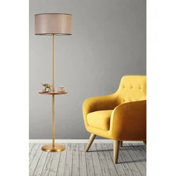 Aberto Design Podna lampa Mercan , 160 cm E27, Zlatne boje
