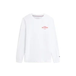 TOMMY HILFIGER Majica 1985 svetlo rdeča/bela