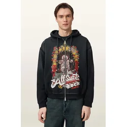 AllSaints pulover s kapuco moški bombažen ROQUE