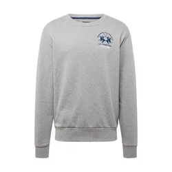 LA MARTINA MEN'S GRAY ZIPLESS SWEATSHIRT