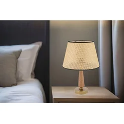 Opviq Stona lampa 302, 60 W, 43 cm, Krem