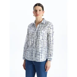 LC Waikiki Ženska košulja S4GD69Z8-LS3, Indigo
