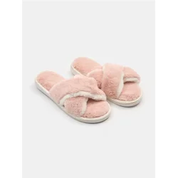 Sinsay - Papuče sa veštačkim krznom - pastelno roze
