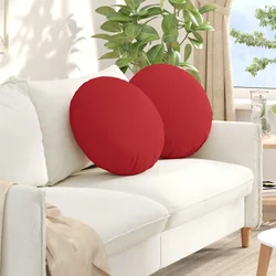 Jastučići za sjedenje 2 pcs Crvena O50 x 19 cm tkanina