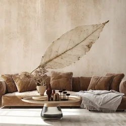 Tapeta minimalističen bež list - 539x363