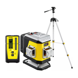 NIVEL SYSTEM Križni linijski laser, rdeč ž. CL3R + SJJ-M1EX + RD800