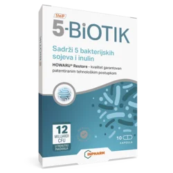 Inpharm BIOTIK5, Probiotik plus prebiotik, 10 kapsula
