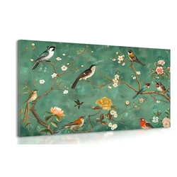 Slika vintage ptice na vejah - 30x20