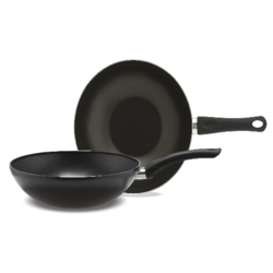 Piardi Home Tiganj Wok Vulcano Line 28 cm, Crni