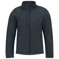 JAKNA ZIP MUŠKA B&C HOODED SOFTSHELL TAMNO PLAVA M