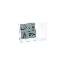 Solight TE48W - Digitalni termometar 5V/2xAAA + 2xAAA bela