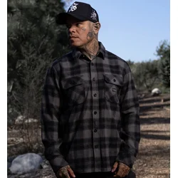 Moška srajca SULLEN - DIAMOND - FLANNEL - SCM7007_BK