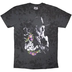 Willie Nelson Majica Floral Unisex Black 2XL