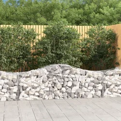 Lučne gabionske košare 18 kom 200x50x60/80 cm pocinčano željezo