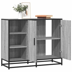 Komoda Siva Sonoma 92x35x76 cm Konstruirano drvo