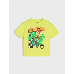 Sinsay - Majica kratkih rukava s printom SpongeBob SquarePants - žuto
