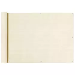 Balkonski zastor krem 75 x 300 cm HDPE