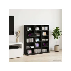 Vidaxl CD omara Črni hrast 96 x 23,5 x 97,5 cm Inženirski les