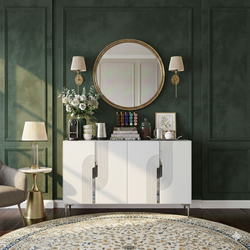 HANAH HOME Konzola Meyra 120 White Silver