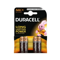 Duracell BASIC LR03 1.5V alkalna baterija (pakovanje 4 kom.)