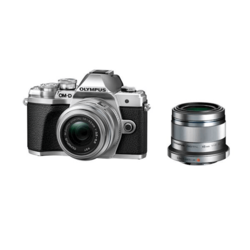 Olympus OM-D E-M10 III fotoaparat, srebrn + 14-42mm II R objektiv, srebrn + 45mm 1:1,8