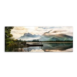 Slika za zid - 60 x 150 cm drvo/platno - zidna slika prirode - platno na skrivenom ramu - Styler