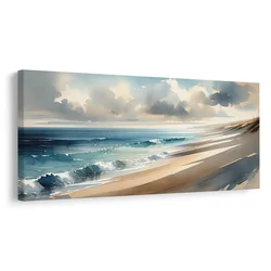 Slika dotik morja na platnu - 140x70