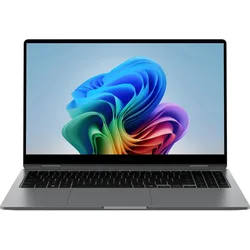 Samsung - Galaxy Book5 360 - Copilot+ PC - 15.6 FHD AMOLED Touch-Screen Laptop - Intel Core Ultra 7 - 16GB Memory - 512GB SSD - Gray
